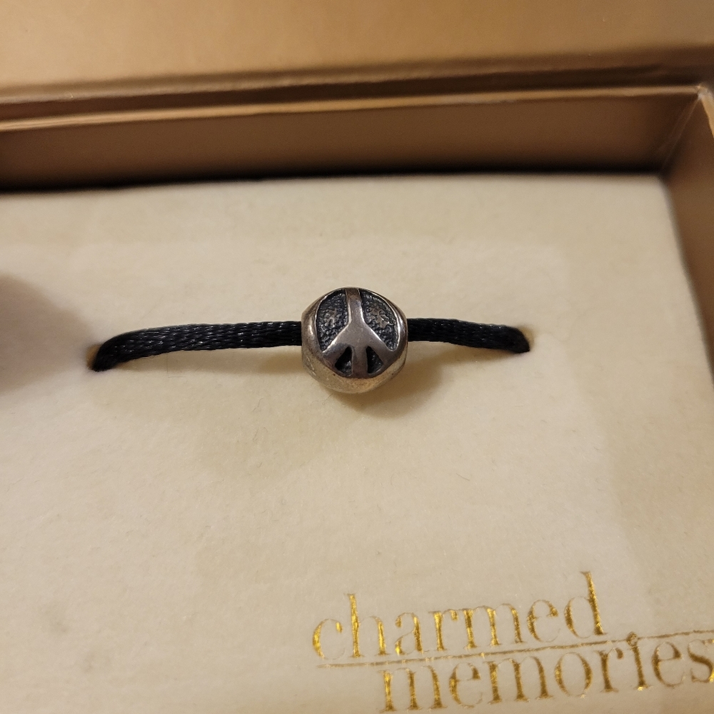 Peace sign charm